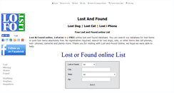 Desktop Screenshot of lofolist.com
